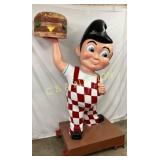 56 x 84 1/2 Inch Fiberglass Big Boy Statue