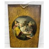 1905 Tin Lithograph Old Friends' Beer Advertising