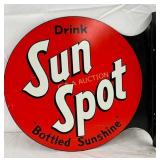 Drink Sun Spot' Flange Sign, 17in x 16in