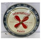 12-Inch International Paints Advertising Thermomet