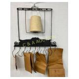 Two-Sided Cast Iron Handy Box' Shoe Blacking Bag