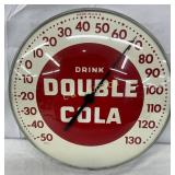 12-Inch Double Cola Glass Front Wall Thermometer