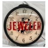 JewelerHanging Globe Clock with Metal Ring, 18 I