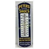 Porc. Peters Shoes Thermometer, 6×19 in