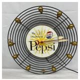 Vintage Tear Drop Pepsi-Cola Clock Display by Holj