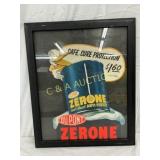 13×18 DuPont Zerolene Anti-Freeze Framed Paper Ad