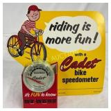Cadet Bike Speedometer Store Display with Easel Ba