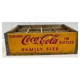 Coca-Cola Family Size Wood Crate with Dividers, 17