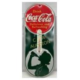 1939 Coca-Cola Therm with Silhouette 7×16