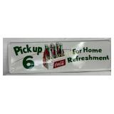 1956 Coca-Cola Pick Up 6' Tin Sign, Professionall