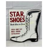 Star Shoes Single-Sided Masonite Advertising Sign