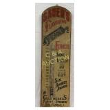 Wooden Sauer's Flavoring Extracts Advertising Ther