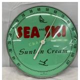 12in. Sea & Ski Suntan Cream Thermometer, Glass Fa
