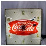 Original Pam Coca-Cola Fishtail Clock With Modern