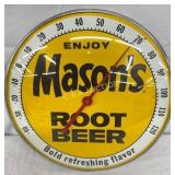 12-Inch Mason's Root Beer Glass Front Thermometer,