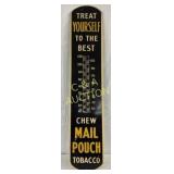 1947 Mail Pouch Tobacco Metal Therm, 8 x 39 inche