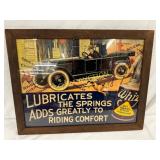 Whiz CB Sign Graphics of Automobile and Lubricant