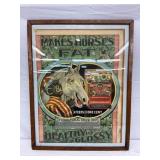 Framed Lithograph Advertising Poster  Internation