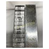 Total 500 UNC Philadelphia Mint Nickels, 20 Rolls