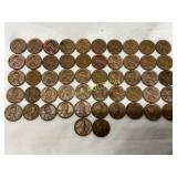 52 1960 Lincoln Memorial Pennies