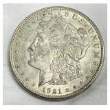 1921 Morgan Dollar, 90% Silver