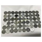 58 Lincoln Steel Wheat Pennies, 1943 Wartime Issue