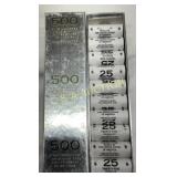 Total 500 UNC Philadelphia Mint Nickels, 20 Rolls