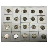 20 Statehood Quarters: 19 Delaware and 1 Californi