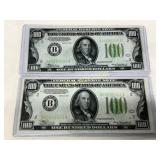Novelty Funny Money' $100 Bills Encased in Plasti