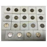 19 Washington Quarters Featuring Delaware, South C