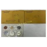 1963 US Philadelphia Mint Sets, One Sealed, One Op