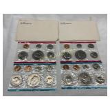 2 U.S. Mint 1973 Uncirculated Coin Sets