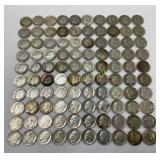 100 Pre-1964 90% Silver Roosevelt Dimes