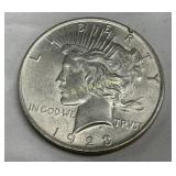 1923 Peace Silver Dollar, 90% Silver Composition