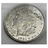 1921 Morgan Silver Dollar, 90% Silver Composition