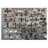 60 Uncirculated U.S. Coins With Dollars, Half Doll