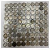 100 Pre-1964 90% Silver Roosevelt Dimes