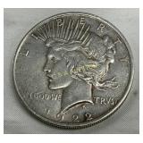 1922 90% Silver Peace Dollar Coin