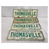 Four 1974 Thomasville, NC ï¿½The Chair Cityï¿½ License