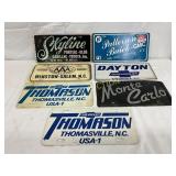 7 Early Dealership Advertising License Plates
