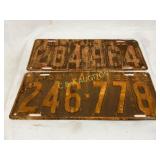 Maryland 1932 Embossed License Plates