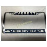 Metal License Plate Frame ï¿½ Everett Chevrolet Hick