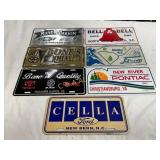 7 North Carolina Car Dealership License Plates, In