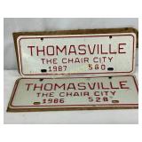 Two Thomasville, NC ï¿½Chair Cityï¿½ City Tags, 1986 a