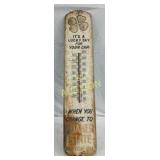 8×39 Metal Quaker State Advertising Thermometer