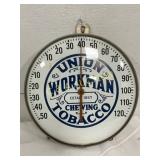 Union Workman Tobacco Advertising Thermometer, 12