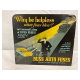 9×7.5-Inch Metal Buss Auto Fuses Display with Grap