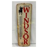 Metal Windsor Thermometer Advertising Canadian Whi