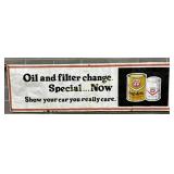 Phillips 66 Oil and Filter Change' Banner, 94in n