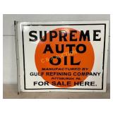 Gulf Refining Company Supreme Auto Oil DSP Flange